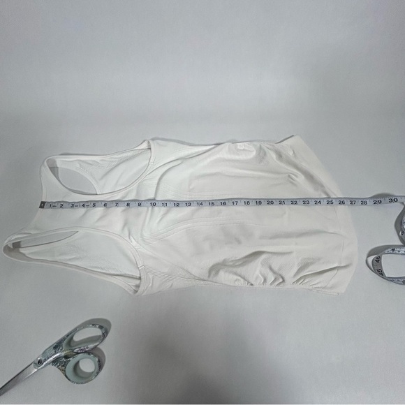 2 for$15 Athleta White Tank Top with Gathered Sides - Picture 9 of 10